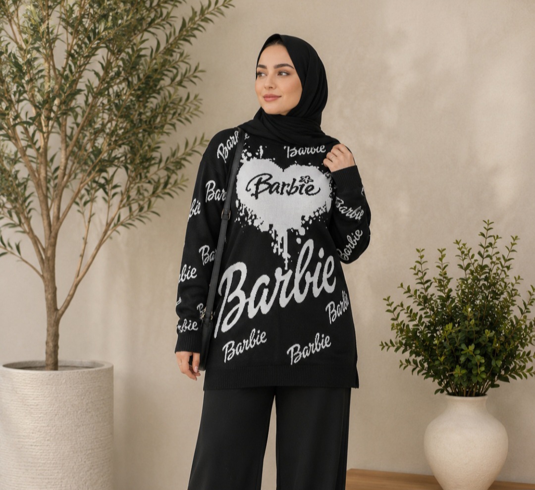 بلوز بافت زنانه مدل باربی کد ۰۲۱۰۱۲۲