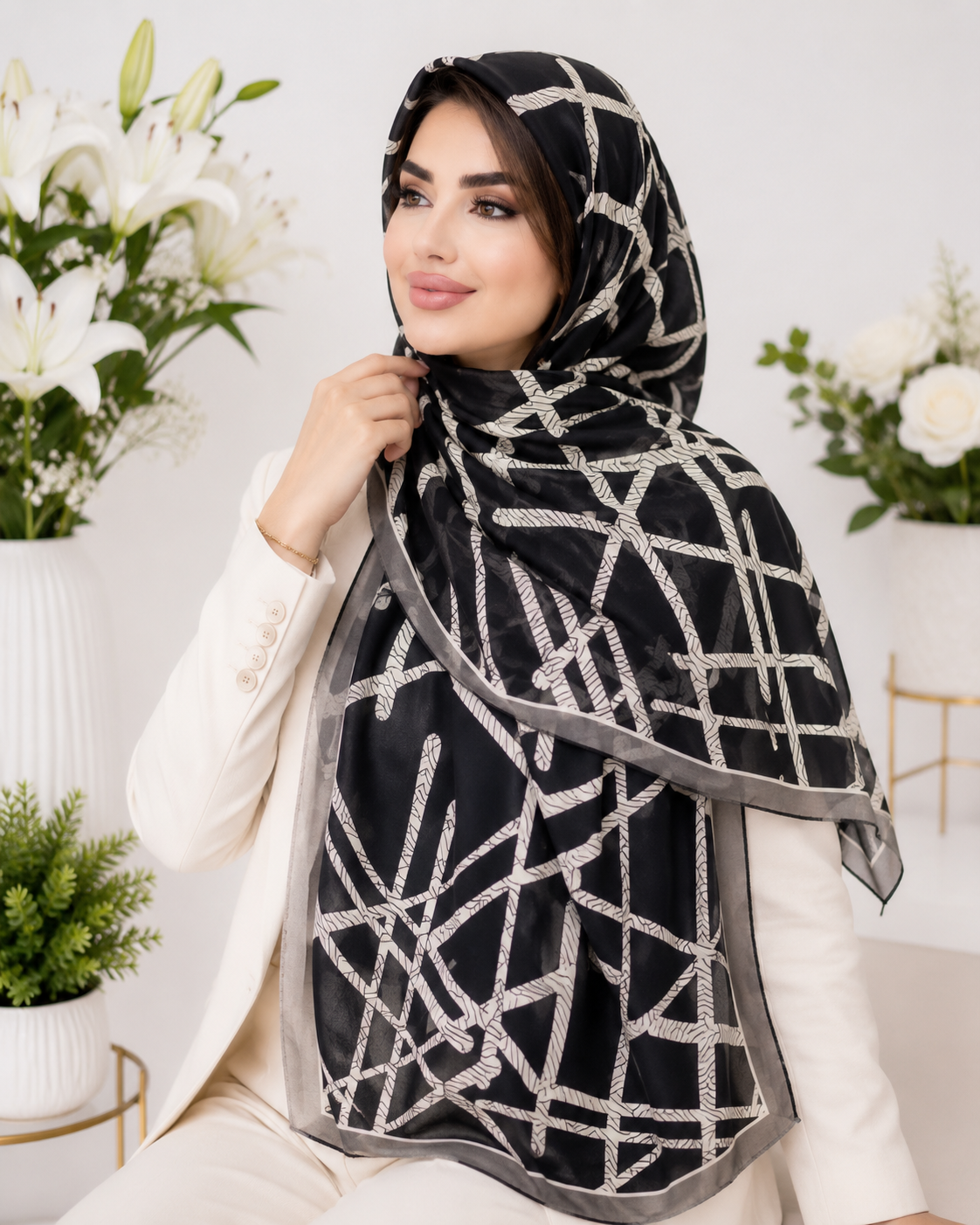 شال نخی طرحدار کد ۰۴۰۵۲۹۱