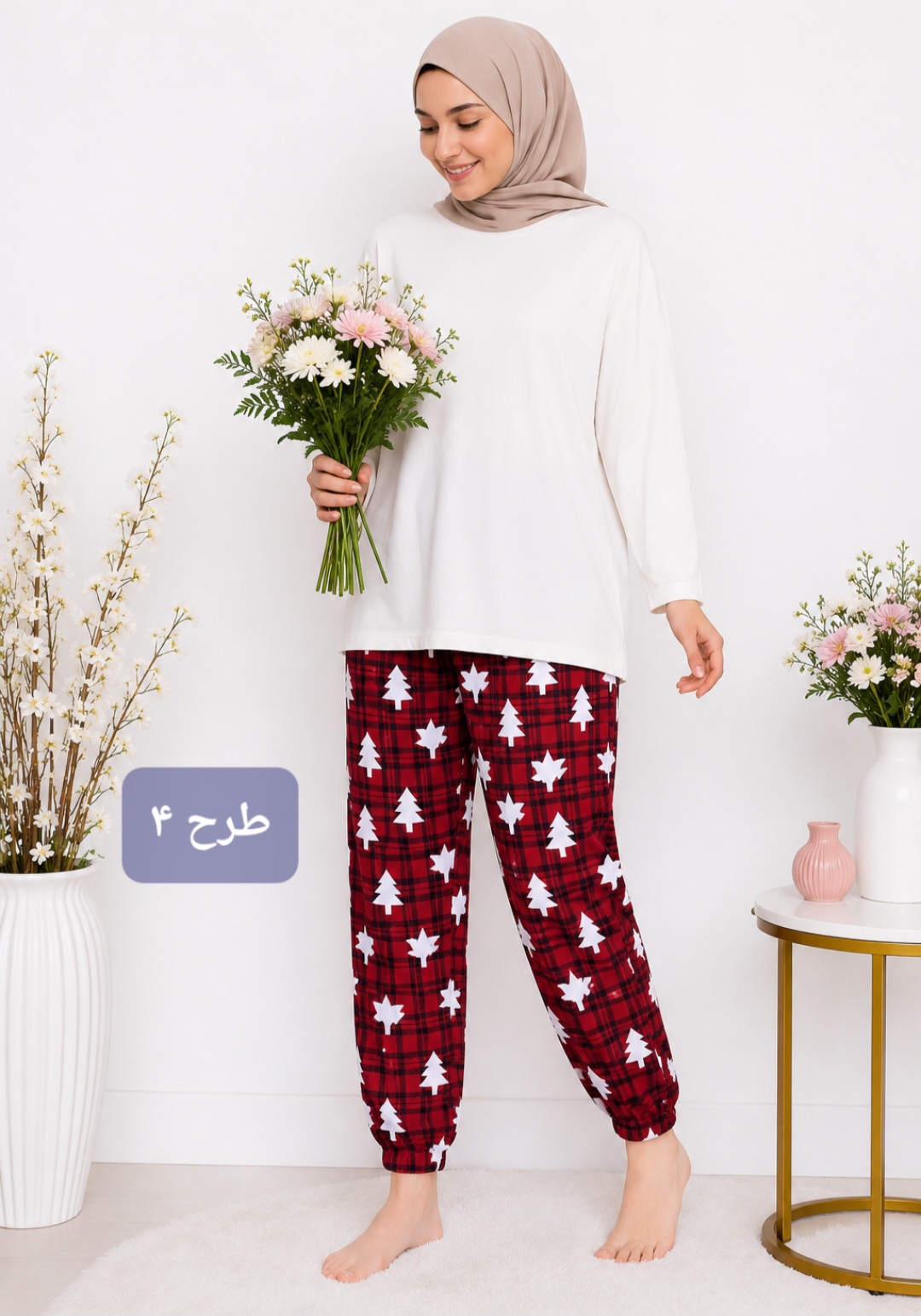 شلوار زنانه نخی مدل محیا کد ۰۵۰۴۱۹۳