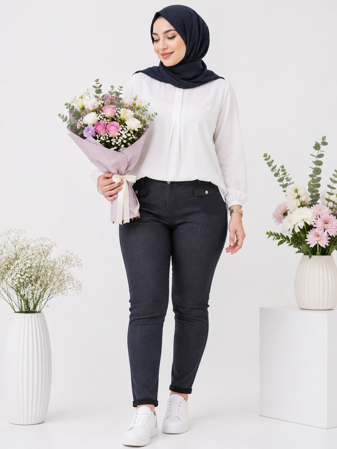 شلوار جین کشی زنانه کد ۰۵۰۱۱۸۱